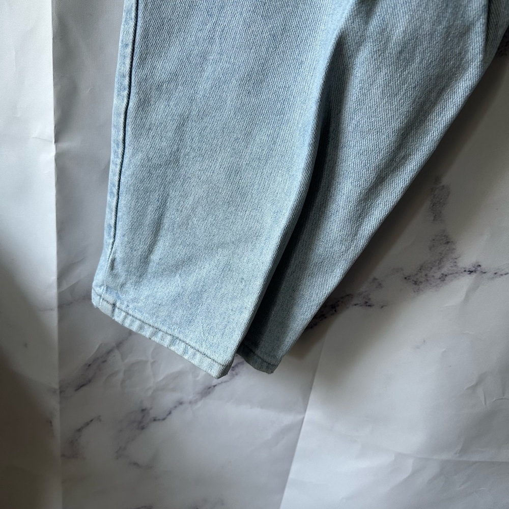 VTG EARLY 90S GUESS GREEN TAG HIGH WAIST DENIM JEANS 36/32 - Picture 9 of 14
